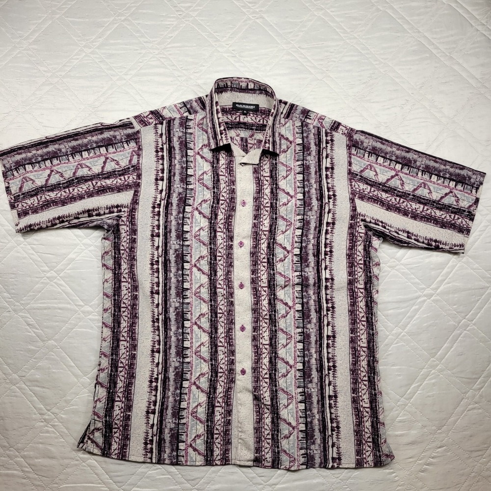 BASSIRI Limited Collection Aloha Shirt w/ tribal design size XL